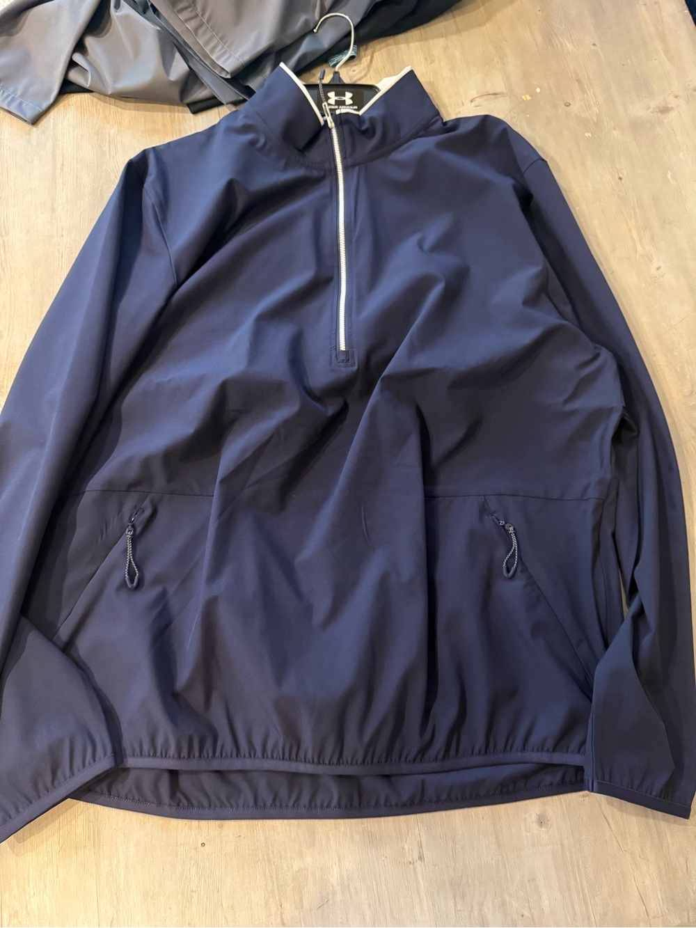 Under Armour storm Men's Navy Quarter-Zip Pullover golf Jacket
